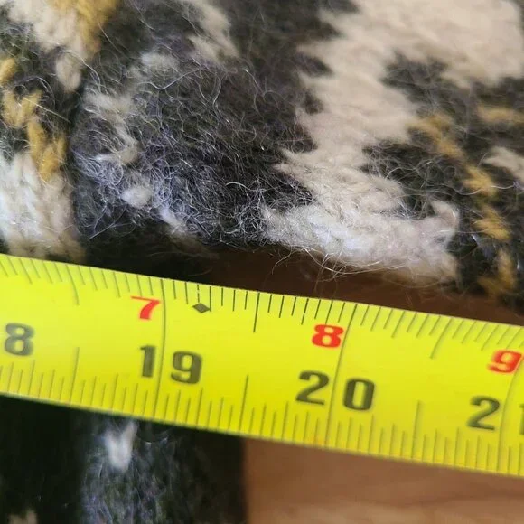 Vintage Witick Wool Sweater Cardigan Handmade in Finland Fair Isle